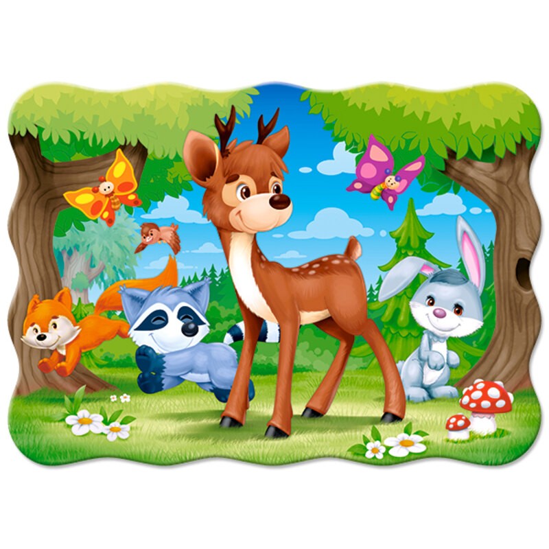 Puzzle Castorland A Deer and Friends, Puzzle 30 pièces