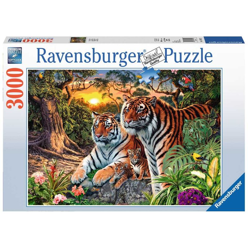 Puzzle Ravensburger Tigres cachés Puzzle 3000 pièces