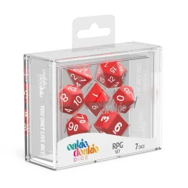 Oakie Doakie Dice dés RPG-Set Solid - Rouge (7)