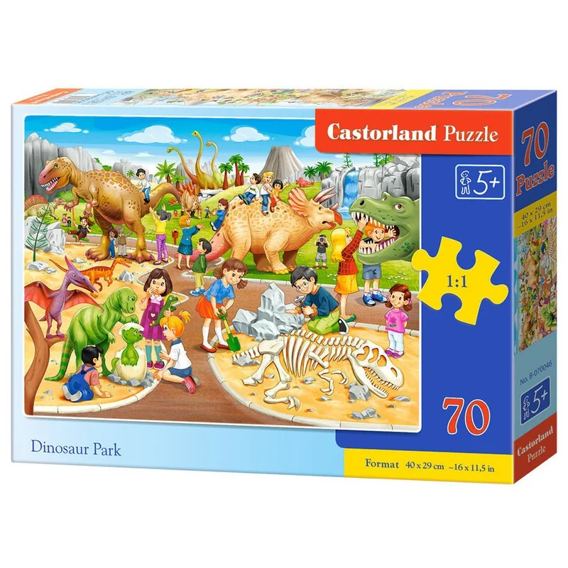 Parc des dinosaures, Puzzle 70 couleurs