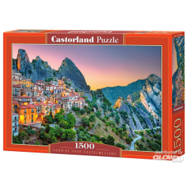 Lever de soleil sur Castelmezzano, puzzle de 1500 pièces