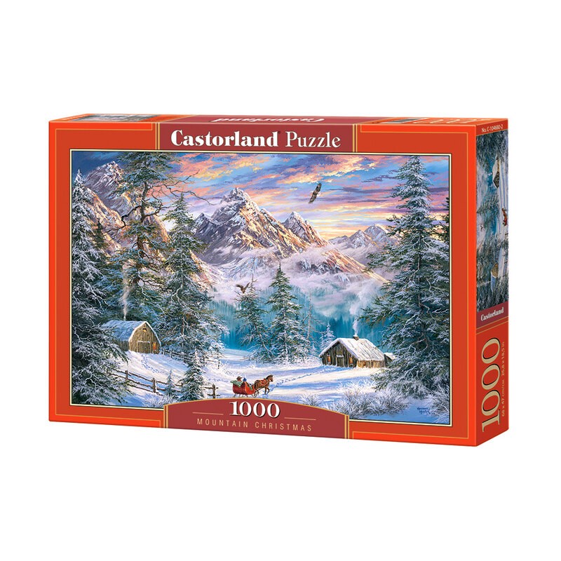 Puzzle Castorland Puzzle Noël à la montagne avec 1001puzzles (Réf.-104680-2)