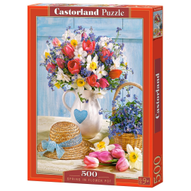Puzzle Printemps en pot de fleurs