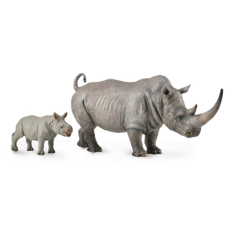 Collecta Animaux sauvages (XL): RHINOCEROS BLANC 17x7.5cm