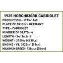 247 PCS HC WWII /2262/ 1935 HORCH 830 CABRIOLET