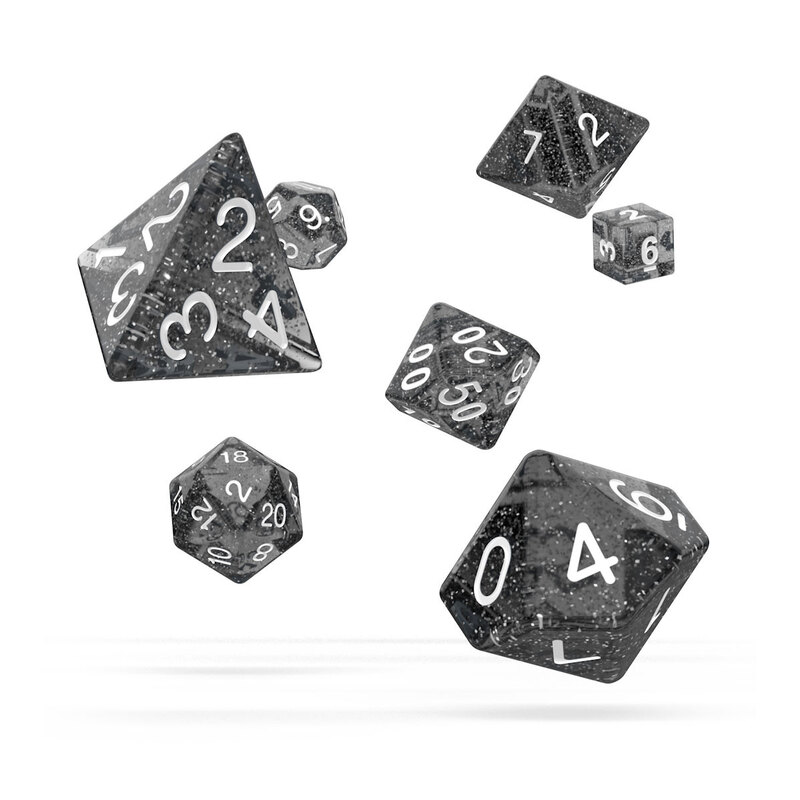 Oakie Doakie Dice dés RPG-Set Speckled - Noir (7)