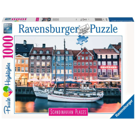 Puzzle 1000 p - Copenhague, Danemark (Puzzle Highlights)
