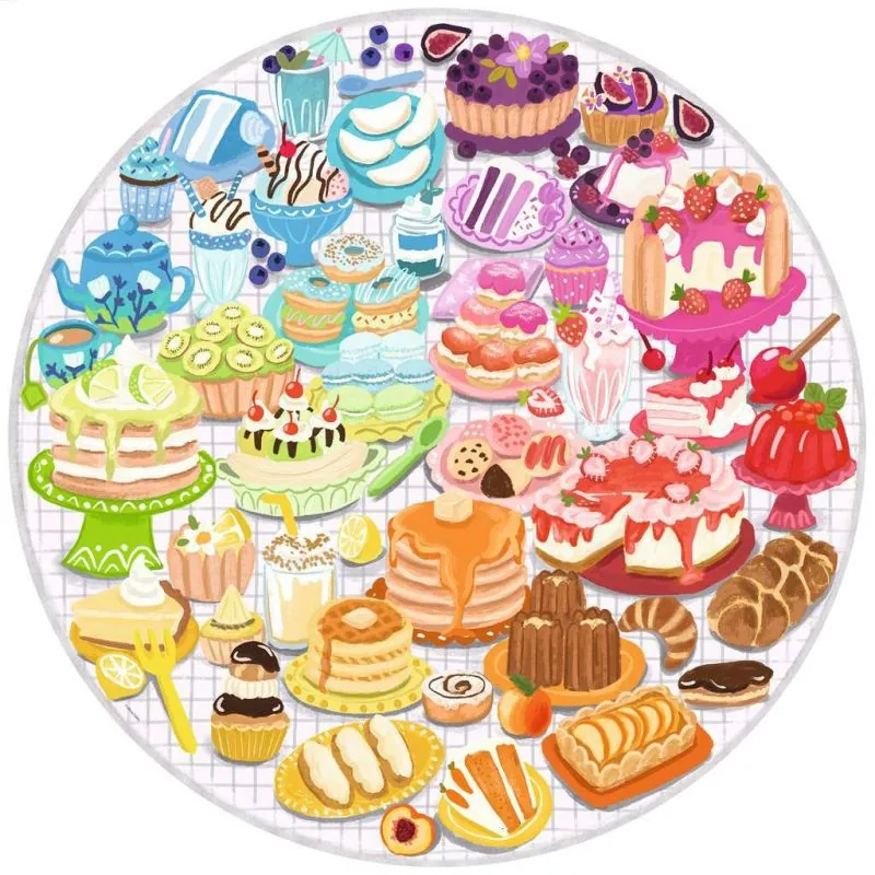 Puzzle rond 500 p - Desserts (Circle of Colors)