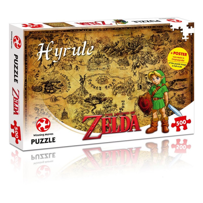 The Legend Of Zelda Puzzle Hyrule (1000 pièces) Winning Moves (45490) avec  1001puzzles