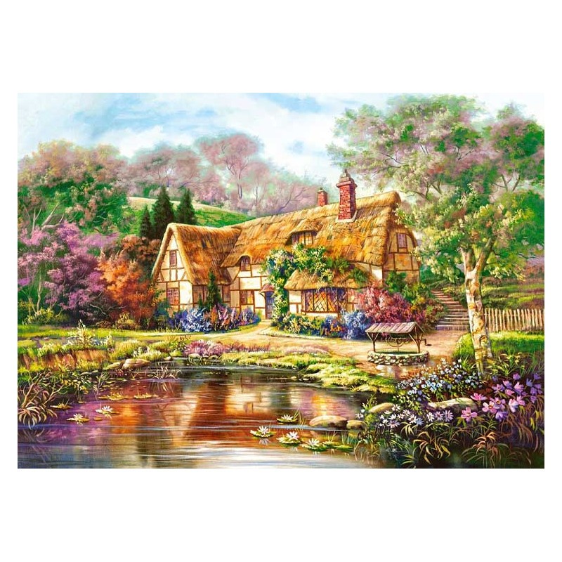 CASTORLAND PUZZLES CRÉPUSCULE À L'ÉTANG DE WOODGREEN 3000 PIÈCES 92 X 68 CM