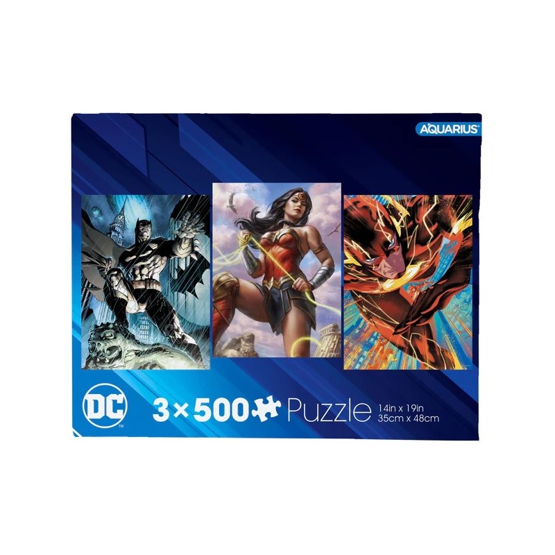 DC COMICS HEROES 500PCS PUZZLE SET (3)