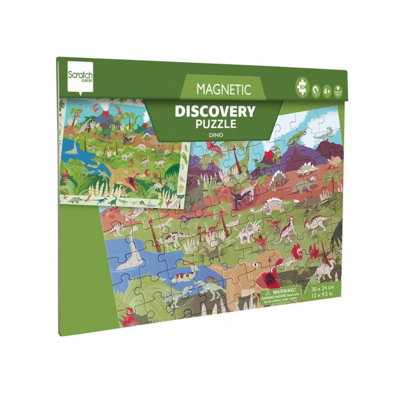 Livre puzzle magnétique en route : Dragons 20pcs de la marque Scratch