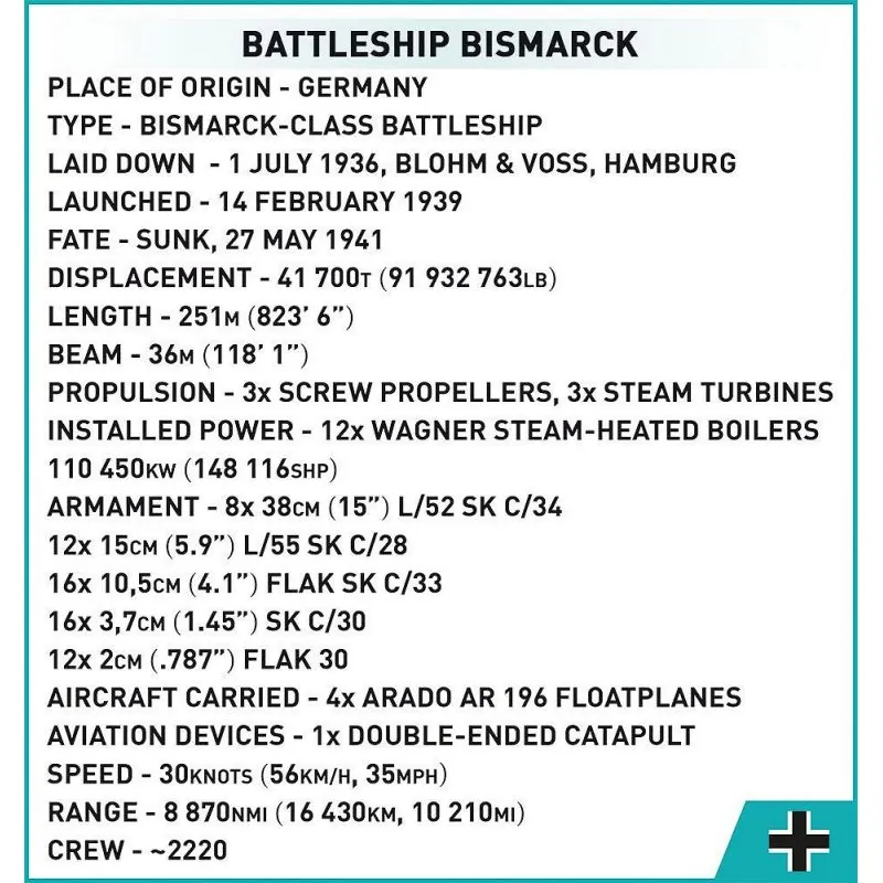 BATTLESHIP BISMARCK EXEC