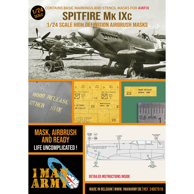 Supermarine Spitfire Mk.IXc (conçu pour être utilisé avec les kits Airfix)