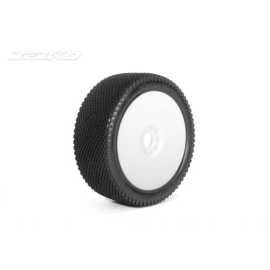 Pneus Jetko Buggy 1:8 J Zero Composite Soft (2) jantes Revo blanches