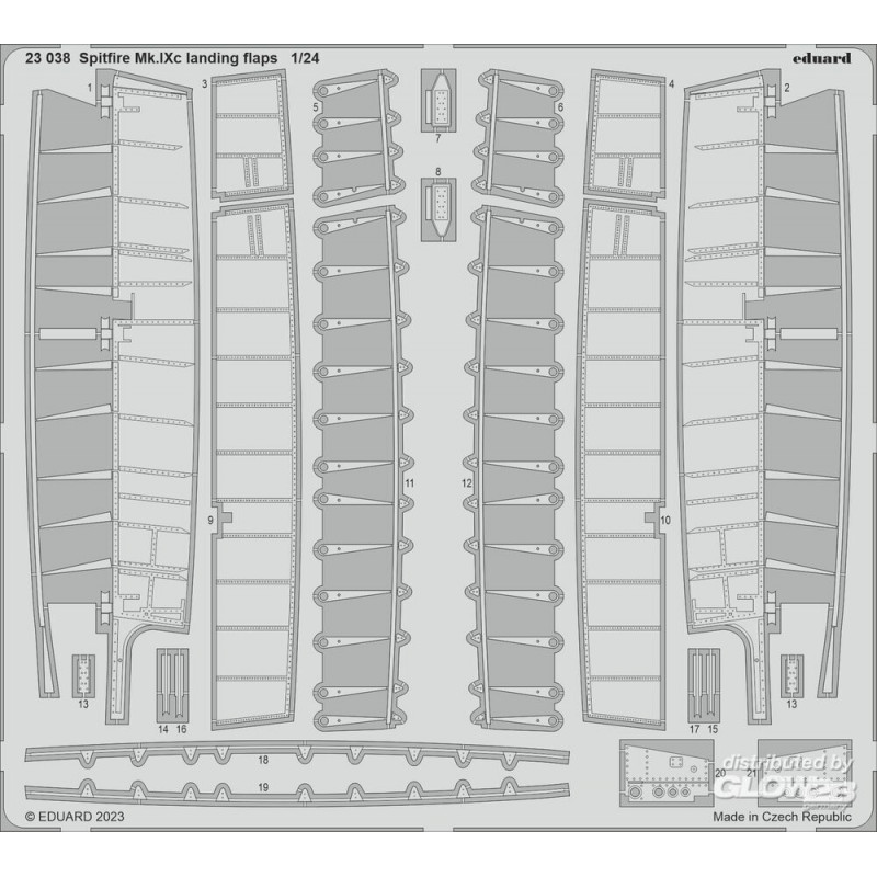 Spitfire Mk.IXc landing flaps 1/24 AIRFIX