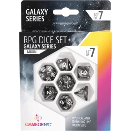 Galaxy Series -Moon- Set de 7 Dés JDR