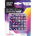 Galaxy Series -Nebula- Set de 36 Dés de 6 - 12mm