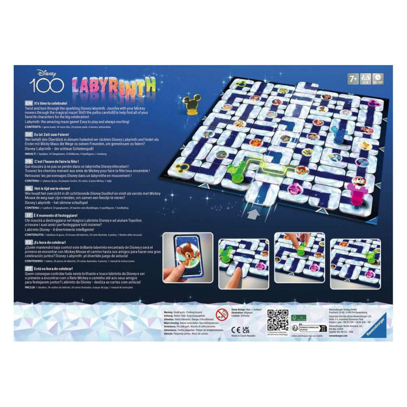 Disney jeu de plateau Labyrinth 100th Anniversary