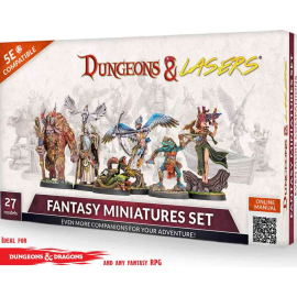 Dungeons & lasers - fantasy miniatures set