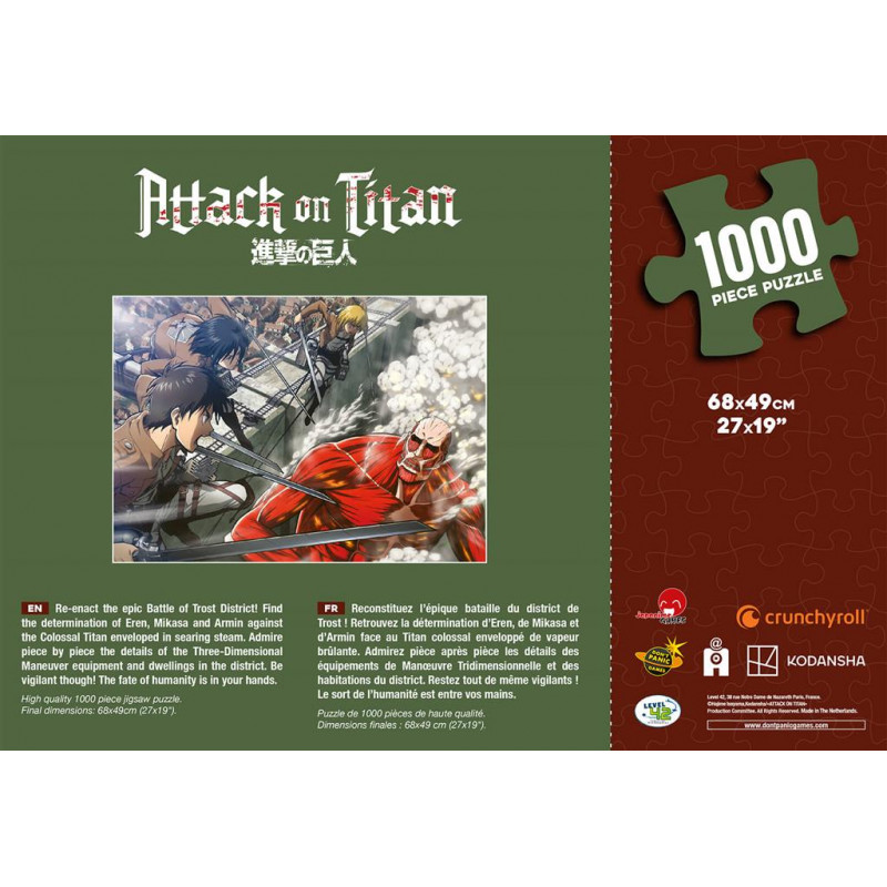 Puzzle 1000 Pcs : L'Attaque Des Titans