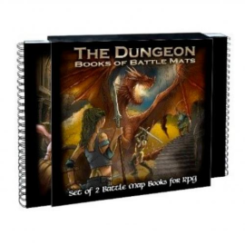 Livre plateau de jeu : Pack de 2 livres Dungeon Book modulaires (60cmx60cm) LBM009