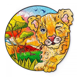 Puzzle en bois -Petit Lion - 112 pcs