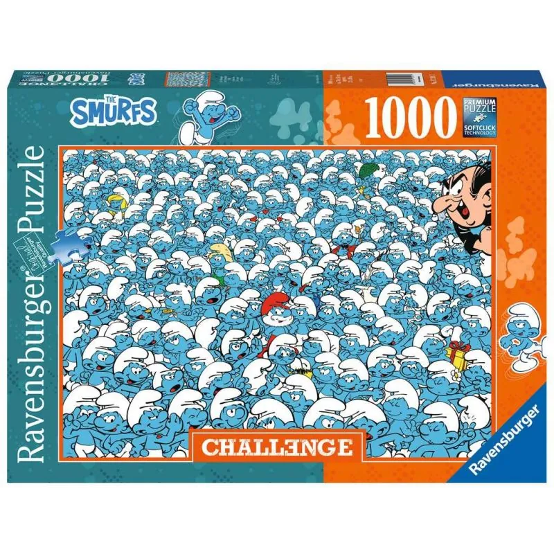 Puzzle 1000 p - Les Schtroumpfs (Challenge Puzzle)