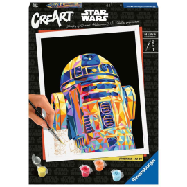 Puzzle Star Wars set de peinture par numéros CreArt R2-D2 24 x 30 cm