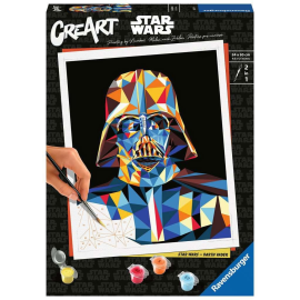Puzzle Star Wars set de peinture par numéros CreArt Darth Vader 24 x 30 cm