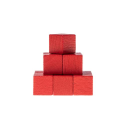 Cube en bois- 10mm- Rouge