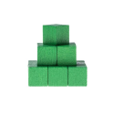 Cube en bois- 10mm- Vert