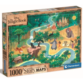 DISNEY - Le Livre de la Jungle - Puzzle Story Maps 1000P