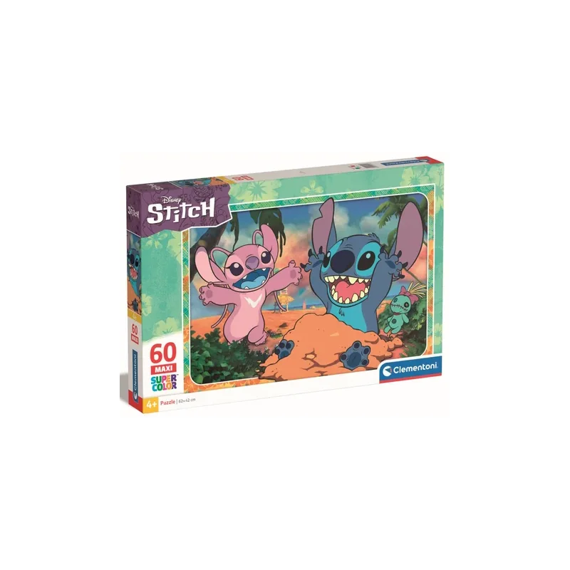 LILO & STITCH - Stitch & Angel - Puzzle Maxi Super Color 60P