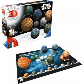 Star Wars Puzzle 3D Planètes de la galaxie Star Wars (531 pièces)