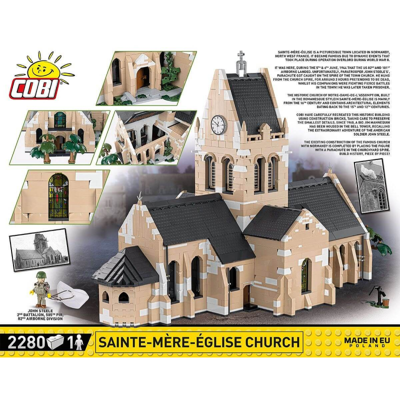 2255 Pcs HC WWII /2299/ Church Sainte-Mère-Eglise