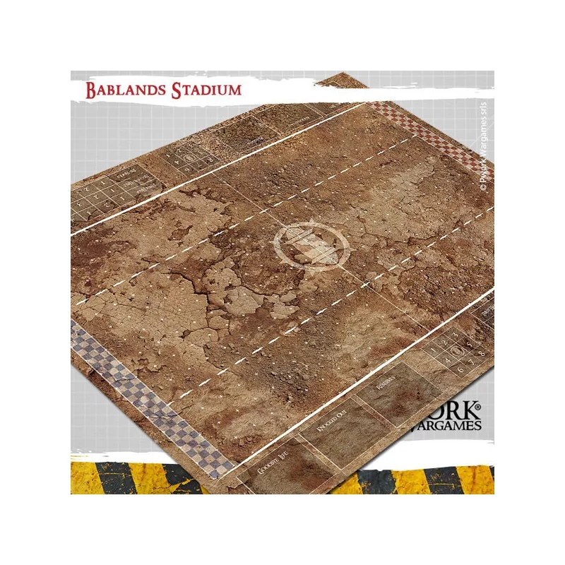 Tapis de jeu Blood Bowl néoprène - War Sands Stadium