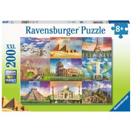 Puzzle 200 p XXL - Les monuments du monde