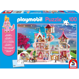  Puzzle 100 Pièces Château de princesse PLAYMOBIL avec figurine