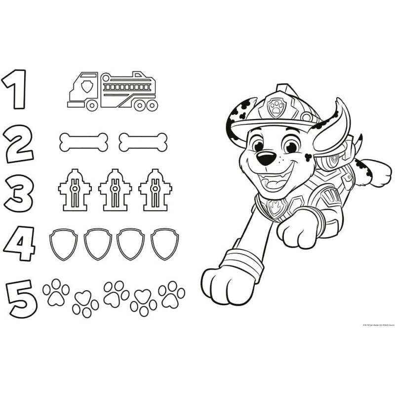 TREFL Puzzle 15 pièces avec coloriage de la PAT PATROUILLE