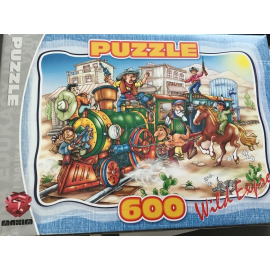  Puzzle 600 Pièces Locomotive - 48.5 x 33.5 cm