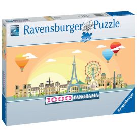  Puzzle 1000 p - Une journée à Paris (Panorama)