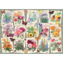 Puzzle Puzzle 1000 p - Affiches de fleurs du jardin