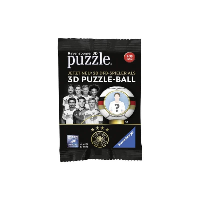  Ravensburger - 3D Puzzle 27 Ball Blindpacks WM 2018 (German)