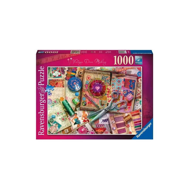  Ravensburger - Puzzle 1000 Aimee Stewart Vintage Dress Making