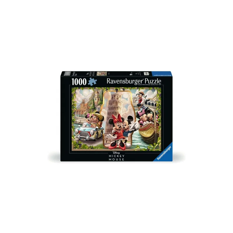  Ravensburger - Puzzle 1000 Disney Mickey Mouse Vacation Mickey And Minnie