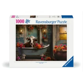  Ravensburger - Puzzle 1000 The Cow in the Bathtub