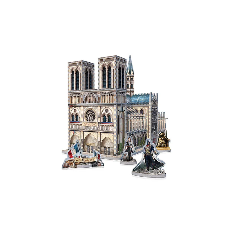  Assassin’s Creed Unity Notre-Dame de Paris - puzzle 3D Wrebbit