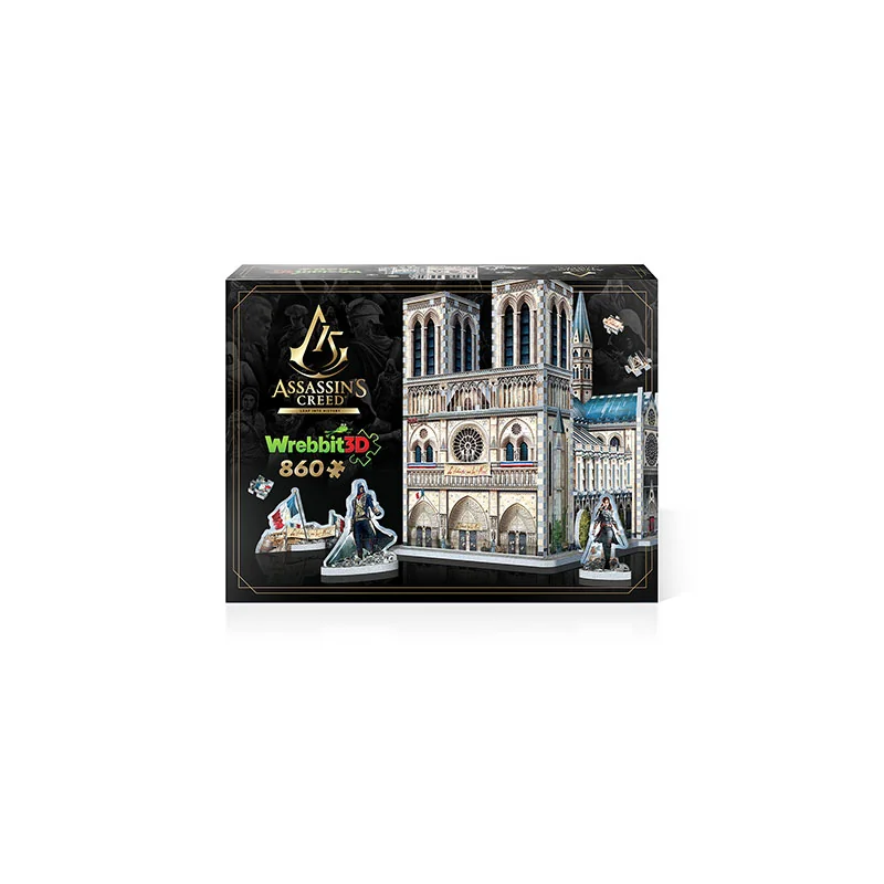 MNS Assassin’s Creed Unity Notre-Dame de Paris - puzzle 3D Wrebbit