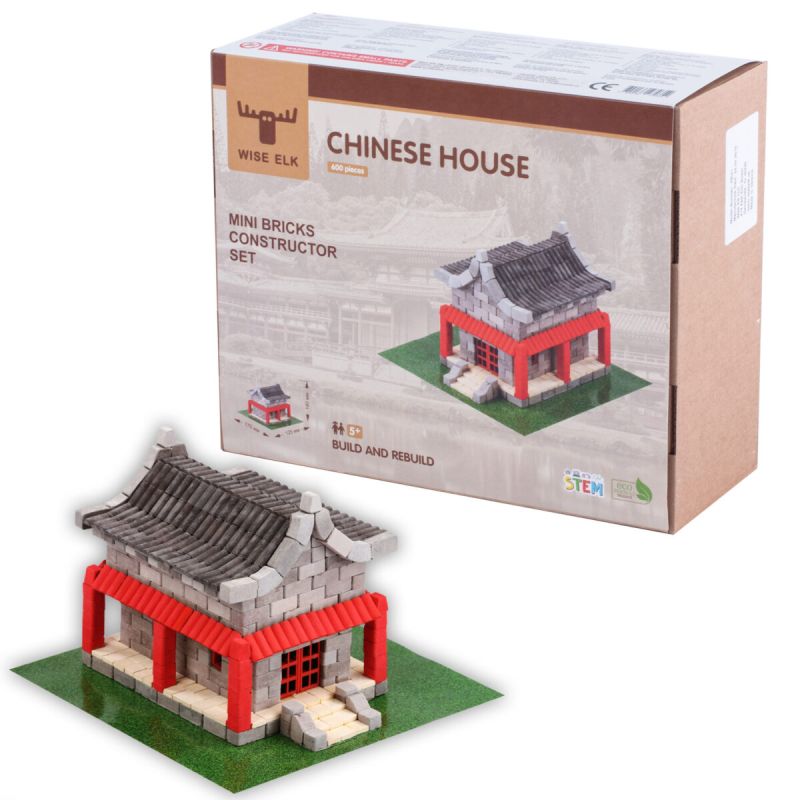 WiseElk Constructeur de mini-briques "Maison chinoise"